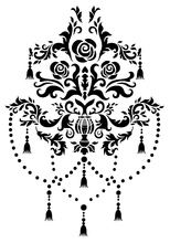 Stencil Posh Chandelier